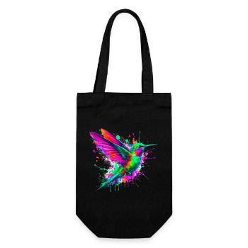 Hummingbird - Gift Bag for Bottles - black - Front