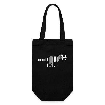 Dinosaurs dinosaurs dinosaurs t-rex - Gift Bag for Bottles - black - Front