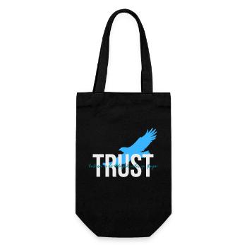 Trust - Trust in the ability to fly farther - Gift Bag for Bottles - black - Front