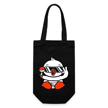 oiseau bébé enfant hochet couche lunettes de soleil paix - Sac à bouteille - noir - Devant