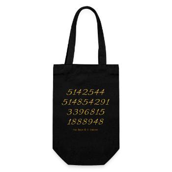 TShirt GG Zahlen 5142544 514854291 3396815 1888948 - Geschenkbeutel für Flaschen - Schwarz - Vorne