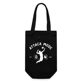 Mode d’attaque activé - Le joueur de volley-ball attaque - Sac à bouteille - noir - Devant