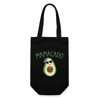 Mamacado Avocado Style - Gift Bag for Bottles - black - Front