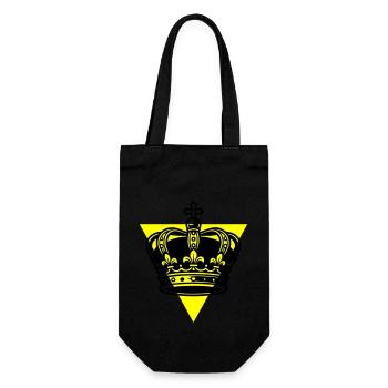 Crown - Gift Bag for Bottles - black - Front