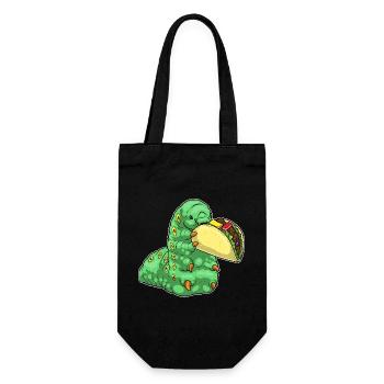 Caterpillar Taco - Gift Bag for Bottles - black - Front
