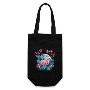 Stray Tropical - Geschenkbeutel für Flaschen - Schwarz - Vorne