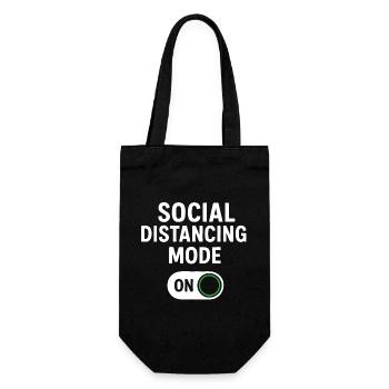 Mode de distanciation sociale activé - Sac à bouteille - noir - Devant