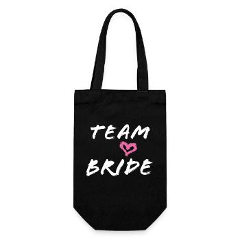 team bride - Geschenkbeutel für Flaschen - Schwarz - Vorne