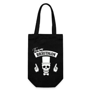 Crâne de l’équipe du marié - Sac à bouteille - noir - Devant