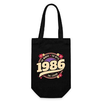 1986 Légende 40 Ans Anniversaire Femme - Sac à bouteille - noir - Devant
