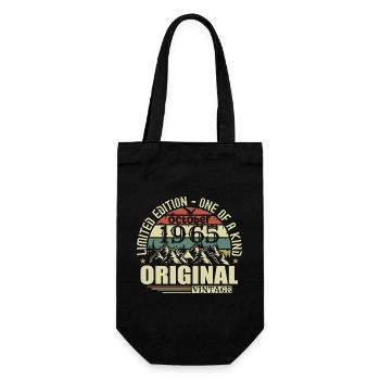 Octobre 1965 - Cadeau 60ème anniversaire Octobre - Sac à bouteille - noir - Devant