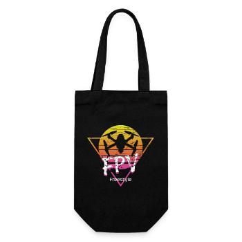 FPV Freestyle Drohne - Geschenkbeutel für Flaschen - Schwarz - Vorne