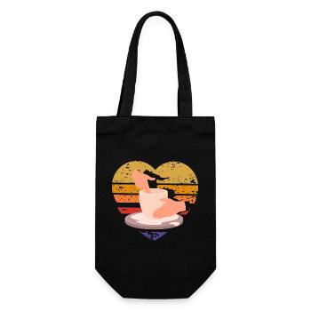 Liebe Zur Töpferei Herz Design - Geschenkbeutel für Flaschen - Schwarz - Vorne