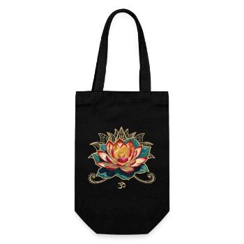 Lotus - Gift Bag for Bottles - black - Front