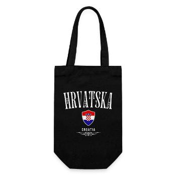 Fierté croate, drapeau croate - Sac à bouteille - noir - Devant
