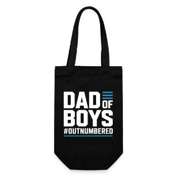 Dad of Boys – Chemise de papa pour les pères de garçon - Sac à bouteille - noir - Devant