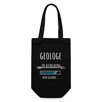 Geosciences Student Occupation Training Geologist - Gift Bag for Bottles - black - Front