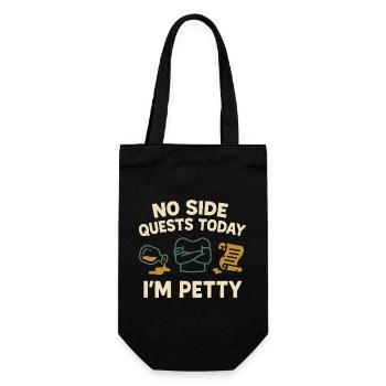 Booktok Fantasy Bookish Humor Geschenk Für - Geschenkbeutel für Flaschen - Schwarz - Vorne