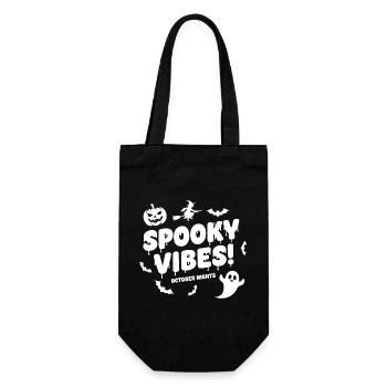 Spooky Vibes Halloween - Gift Bag for Bottles - black - Front
