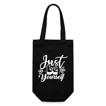 Just_Be_Yourself- - Gift Bag for Bottles - black - Front