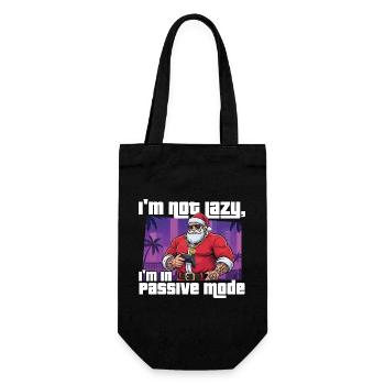 I'm Not Lazy I'm In Passive Mode Gaming Gamer  - Gift Bag for Bottles - black - Front