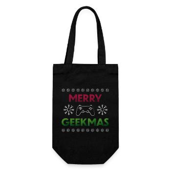 Merry Geekmas  - Sac à bouteille - noir - Devant