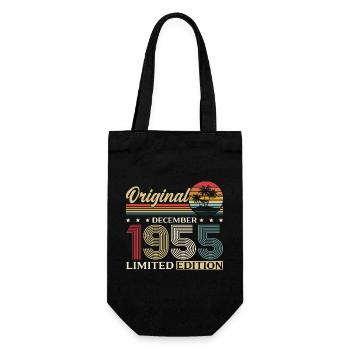 70ème Anniversaire Légende Décembre Millésime 1955 - Sac à bouteille - noir - Devant
