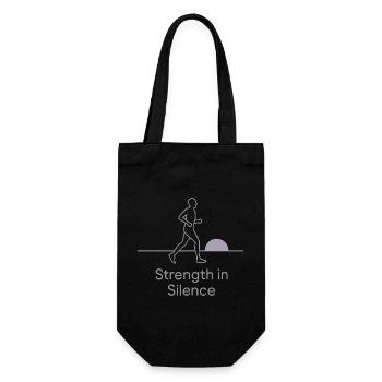 Introverted training, Calm - Gift Bag for Bottles - black - Front