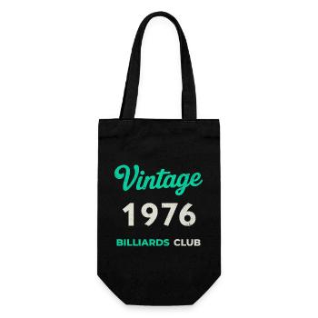 Vintage 1976 – Billiards Club Retro Birth Year - Gift Bag for Bottles - black - Front
