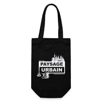 Paysage urbain - français - prêt quand vous voulez - Sac à bouteille - noir - Devant