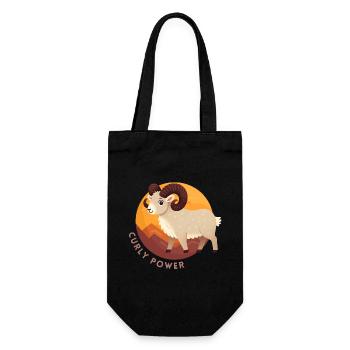 Aries Curly Power - Gift Bag for Bottles - black - Front