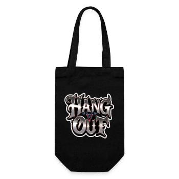 Hang Out Bat Horror Saying For Dark - Gift Bag for Bottles - black - Front