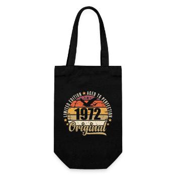 1972 Birthday Gift 1972 Original 1972 - Gift Bag for Bottles - black - Front