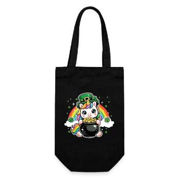 Shamrock Unicorn St Patrick’s Irish - Sac à bouteille - noir - Devant