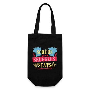 NICU Nurse - Gift Bag for Bottles - black - Front