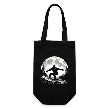 Bigfoot Surfing - Gift Bag for Bottles - black - Front