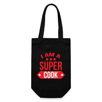 I'm a great cook - Gift Bag for Bottles - black - Front
