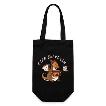Kiln Guardian: Terracotta Artisan Edition - Gift Bag for Bottles - black - Front
