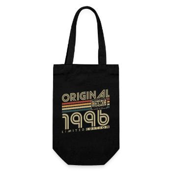 Original 1996 Retro Vintage Birthday Gift - Gift Bag for Bottles - black - Front