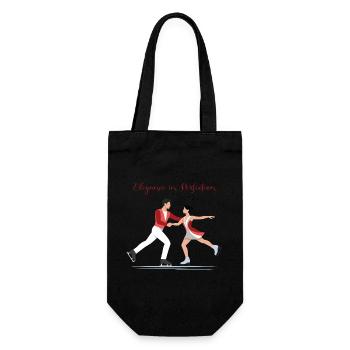 Figure Skating: Elegance in Perfection - Gift Bag for Bottles - black - Front