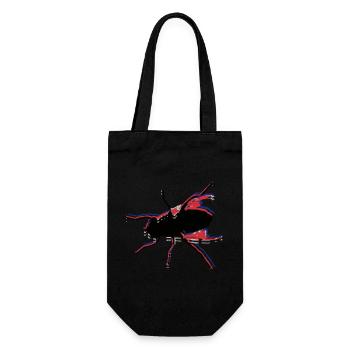 Fly Fishing No. 5 - Gift Bag for Bottles - black - Front