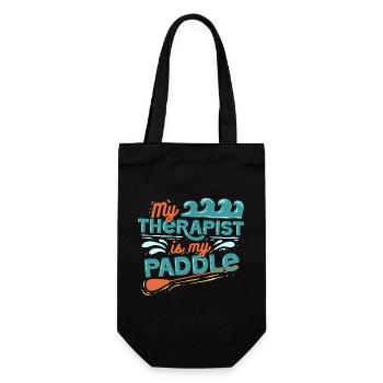 Stand up Paddle - Gift Bag for Bottles - black - Front