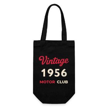 Cadeau rétro vintage de l’année de naissance du Motor Club 1956 - Sac à bouteille - noir - Devant