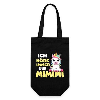J'entends toujours seulement une licorne Mimimi - Sac à bouteille - noir - Devant