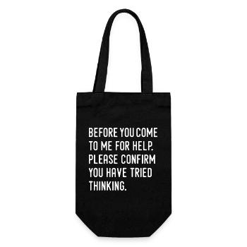 humor - Gift Bag for Bottles - black - Front