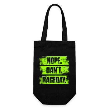 Nope can't raceday Car lover car guy mechanic - Geschenkbeutel für Flaschen - Schwarz - Vorne