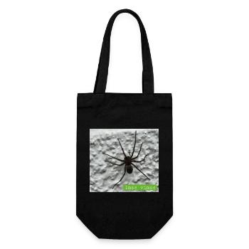 Spinne - Geschenkbeutel für Flaschen - Schwarz - Vorne