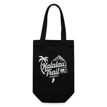 Kalalau Trail Hawaii Motif - Variable Design Colour - Gift Bag for Bottles - black - Front