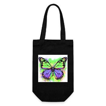 butterfly - Gift Bag for Bottles - black - Front
