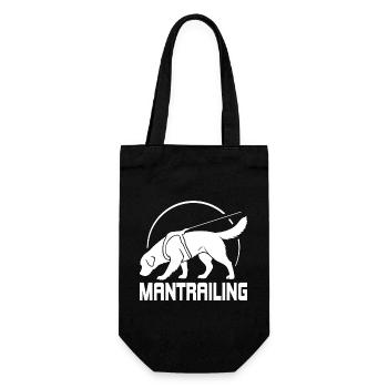 Golden Retriever Mantrailing Hundesport Hunde - Geschenkbeutel für Flaschen - Schwarz - Vorne
